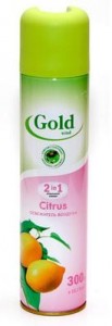 Освежитель воздуха GOLD WIND Citrus (Цитрус) 300мл Сибиар