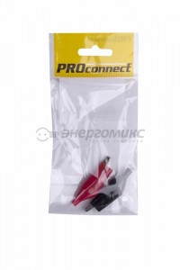 PROCONNECT зажим "крокодил"   5А  56мм  в изоляторе (ПАКЕТ БОБ) 2 шт, 16-0003-9