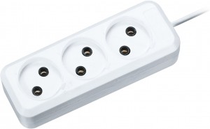 Navigator сет. удл. ШВВП 2х0.75 3 роз. 3м, 6А NPE-S1-03-300-X-2x0.75 71449