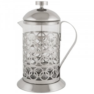 Чайник/кофейник (френч-пресс) 800мл, Olimpia, нерж сталь/стекло, T046-800ML Mallony 950092