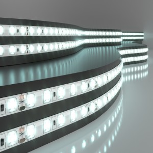 Elektrostandard лента св/д 24V 9.6W/m 850lm/m 120led/m 2835 IP65 6500K 6K (5м цена за 1м)8мм a052964