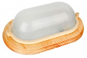 Camelion 1402D дерево/Клен св-к влагозащит. баня 120° IP54 60W E27 овал НБП 04-60-0011 УХЛ4