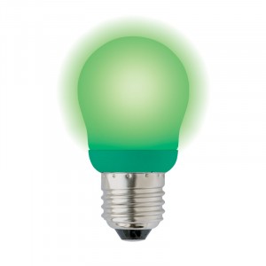"Uniel Шар G45 E27 9W Зеленый 83x45 G45-9/GREEN/E27 (+) РАСПРОДАЖА