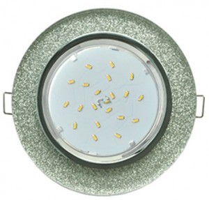 Ecola GX53 H4 5310 св-к Стекло Круг хром-серебряный блеск 38x126 FS53RNECH