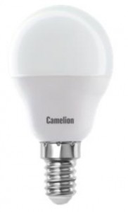 Camelion Шар G45 E14 7W(560lm 220°) 4500K 4K матов. 85x45 пластик LED7-G45/845/E14