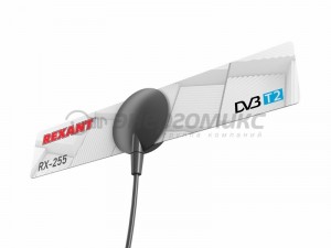 Антенна комнатная REXANT RX-255 (DVB-T/T2) пассивная, размеры 210х40х20см, кабель 1,2м, 34-0255