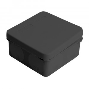Stekker коробка разветвит HF 8 вводов IP67 черная 100x100x50 (GE42455-05) EBx40-38-67 49654