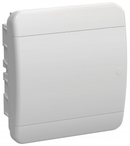 IEK TEKFOR бокс (корпус) пластик. ЩРВ-П- 8 мод. встраиваемый, белая дверь IP41