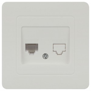 Intro Style роз. СУ информационная RJ45, белый 7-303-01 60649