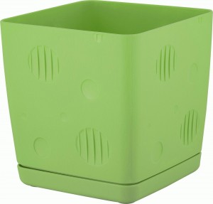 Горшок для цветов MICROCOSM 0,5л, зеленая фисташка IG623410050 InGreen