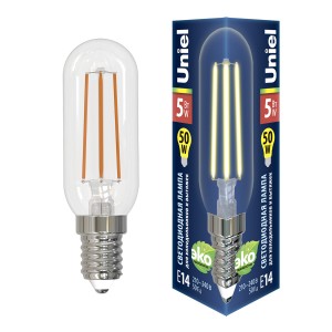 Uniel лампа св/д для холодильников и вытяжек 5W(510lm) 3000K 2K 82x25 LED-Y25-5W/3000K/E14/CL