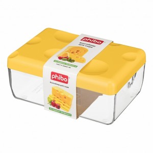 Контейнер для сыра (16*11*7см), желтый 431244706 Бытпласт Phibo