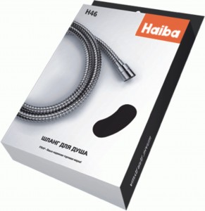 Haiba Шланг для душа 150 см, 1/2"(Имп)-1/2"(Имп), нерж.сталь, двойная оплетка, хром, HB46