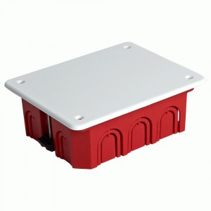 Stekker Коробка монтажная для полых стен с крышкой IP20 красный 120x92x45 EBX30-02-1-20-120 49008