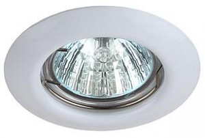 ЭРА MR16 GU5.3 ST3 WH св-к встр. d80мм (врез.d60мм) штамп, белый ИУ 5545
