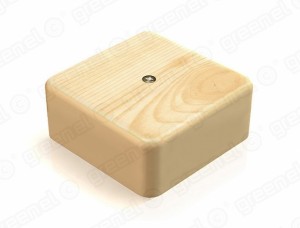 GREENEL Коробка распред. ОУ под кабель-канал 75х75х28мм, IP40, СОСНА (80шт) GE41215-11