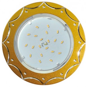 Ecola GX53 H4 DL5384 св-к Звезда Матовое Золото/Алюм. 20x110 FG5384ECB