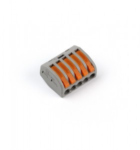 Smartbuy СМК-415 клеммная колодка с рычагом 5х(0,08-2,5мм2) (цена за 1шт.) тип WAGO SBE-cwcc-5