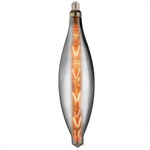 HOROZ св/д филамент. лампа 8W(250lm)2400K 2K 115х460 нитевид титановый Elleptic-XL E27 001-054-0008