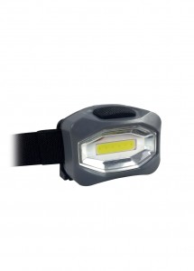 Космос фонарь налобный H101-COB (3xR03) 1св/д COB 3W (160lm), чёрный/пласт,3 реж,