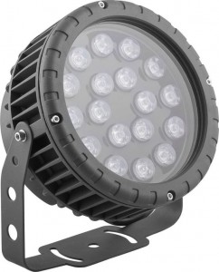 Feron св/д прожектор, D180xH230, IP65 18W 85-265V, зеленый, LL-884 32236