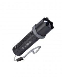 Космос фонарь ручной KOS117Lit (лит.акк.3,7V0,45Ah) 1св/д 1W,70lm,линза,zoom,100м,чёрн.з/у USB,IP53