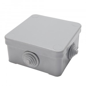 STEKKER коробка распред. 380В 10А IP53 4 ввода сер. 75x75x42) EBX10-34-44 КЭМ 3-10-4(П) 39251