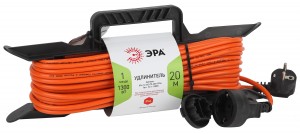 ЭРА силовой удлинитель на рамке ПВС 3х0.75 1 роз. 20 м IP44 земля UFx-1e-3x0.75-20m-IP44 9204
