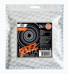 Jazzway Лента св/д 24V 12W/m 120Led/m IP65 4000K 4K 5м (герметичная) LED PLS PRO .5037502
