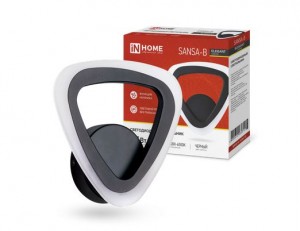 ASD/inHome св-к св/д БРА управл. 15W(1050lm) 2K-4K-6K 195x45 черн ELEGANT SANSA-15B STEP COLOR 5314