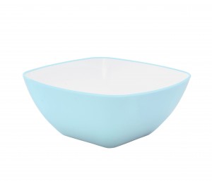 Миска (салатник) 2л Duo Light, голубой/розовый 433471600 Полимербыт