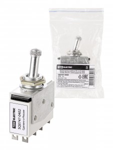 TDM выкл-тумблер ТВ1-4 2P 250 В 5 А (8c) ON-OFF с фиксацией (4з) SQ0747-0402