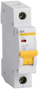 IEK автоматический выкл. ВА47-29 1P 20А 4,5кА х-ка С MVA20-1-020-C