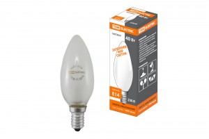 TDM лампа свеча E14 40W матовая (100!) SQ0332-0017
