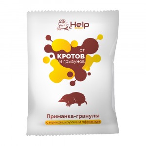 От кротов приманка гранулы 50гр., пакет HELP
