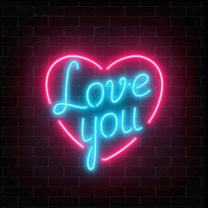 Innova FP00283 Картина на холсте с LED подсветкой "Love You", 40x40 см (6/162) 2833