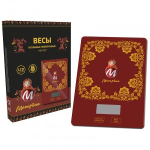 Весы кухон. эл. Матрена МА-037 до 7кг, дел 1гр, 15*21см (2*ААА в компл) 7157