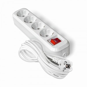 UNIVersal сет. удл. ПВС 3х1 4 роз.  5 м 13А земля, выкл. (корпус ABS) S-304 1991