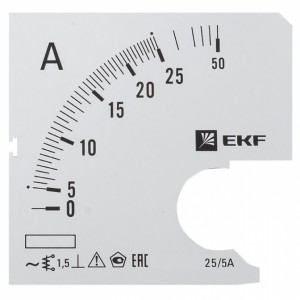 EKF Шкала сменная для A721 25/5А-1,5 PROxima s-a721-25