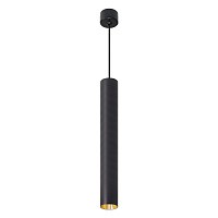 Feron св-к подвесной спот MR11 GU10 черный/золото, подвес 1,7м 40х250 ML1018 51387
