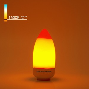 Elektrostandard лампа св/д "Имитация пламени" 3 режима BLE1436 3W E14 1600K C37 a055882