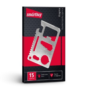 Smartbuy Набор инструментов-карточка, 15 функций, размеры 45х70 (SBT-PSK-2)