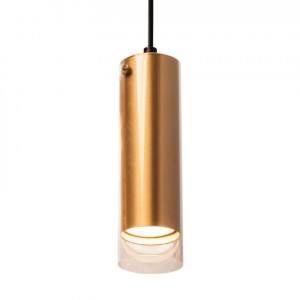 WOLTA св-к  подвесной ORO IP20 под лампу GU10 Золото/медь D57x195 WSL-GU10/P07G