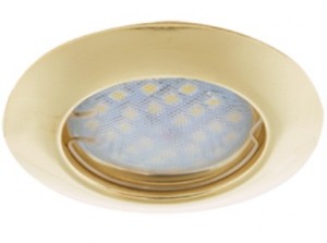 Ecola MR16 GU5.3 DL92 св-к выпуклый Золото 30x80 Light FG1612EFY