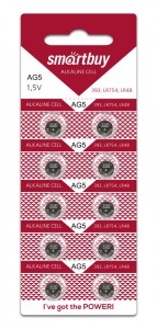 Э/п Smartbuy часовая AG5-10B G5 (393) LR754 BL10 (200/2000) (SBBB-AG5-10B)