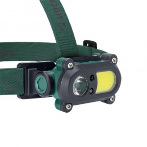 Космос фонарь налобный KOC502Lit (лит.акк.3,7V1,2Ah) 1св/д 3W+COB 3W,200lm+200lm з/у USB,сенсор,IP54