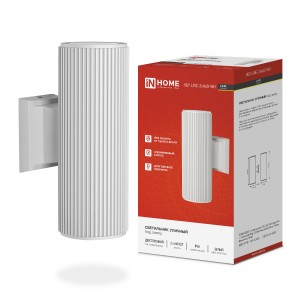 ASD/InHome св-к уличный двусторонний НБУ LINE-2хA60-WH 2хA60 E27 алюминий/белый IP65 5054