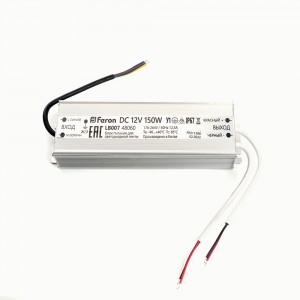 Feron блок питания для св/д лент 12V 150W 215x65x40мм IP67 герметичный LB007 48060