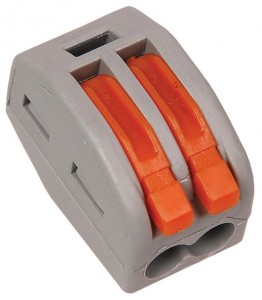 IEK СМК 222-412 клеммная колодка с рычагом 2х(0,08-2,5мм2) (цена за 1шт.) тип WAGO UKZ-001-412