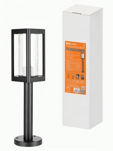 TDM св-к уличный/садовый "Женева" 1х60W(столб H500мм алюм. прозр/черный Е27 SQ0330-2006